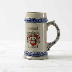 Chapman Wappen Stein / Chapman Familienwappen Bierglas