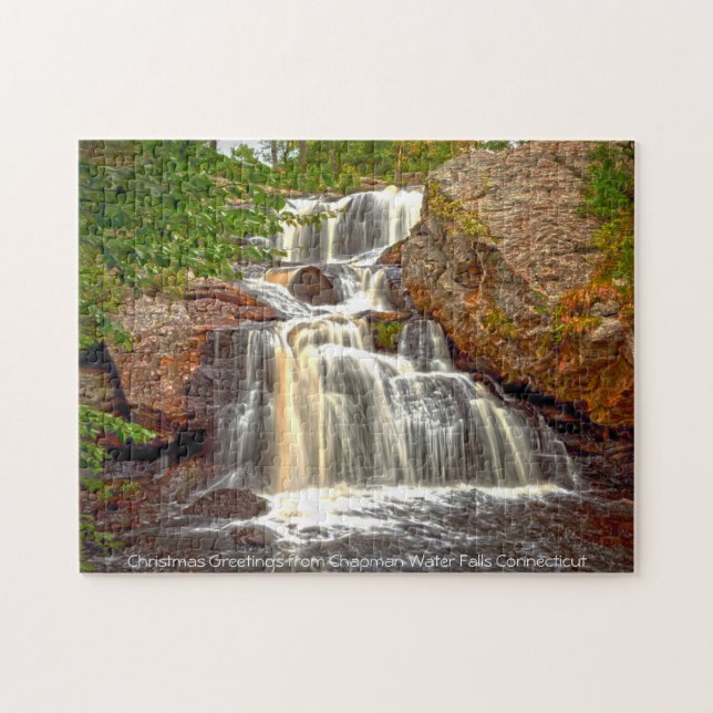 Chapman Wasserfall Connecticut. Jigsaw Puzzle (Horizontal)