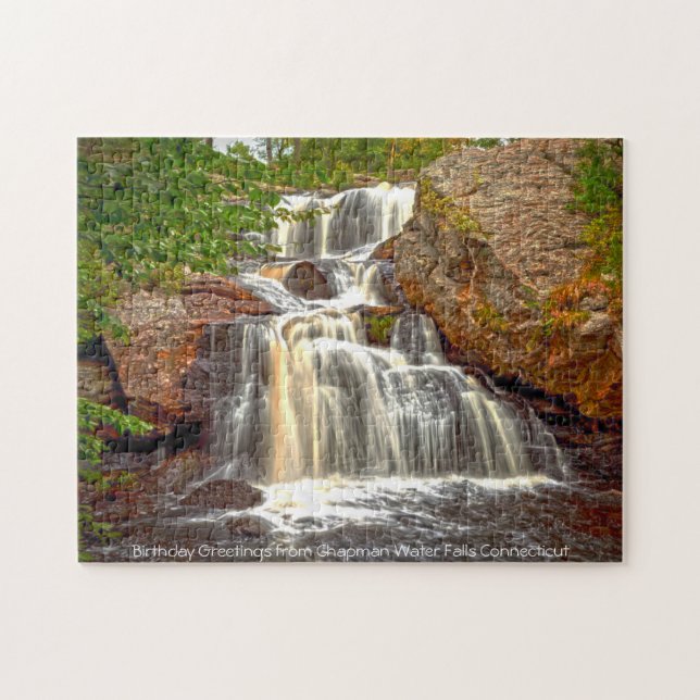 Chapman Water Falls Connecticut. Jigsaw Puzzle (Horizontal)