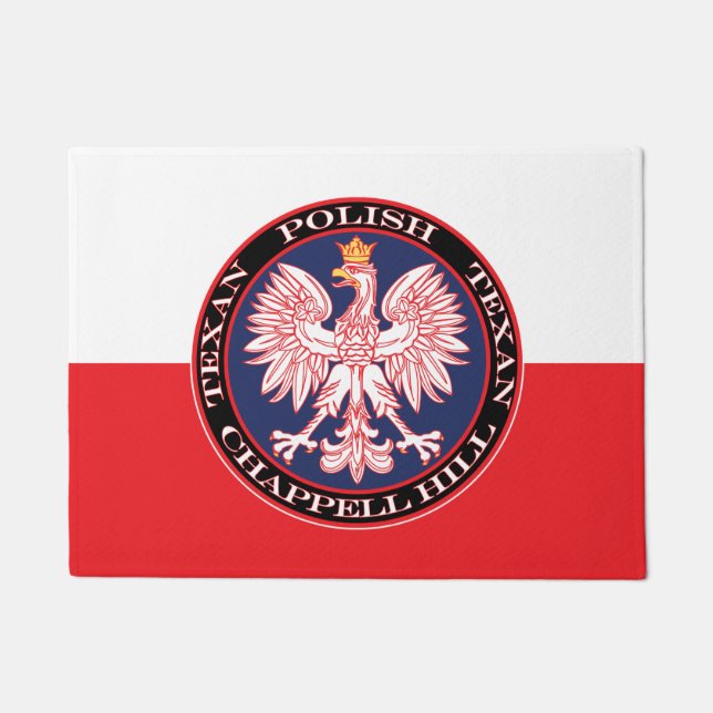 Chappell Hill Round Polish Texan Fußmatte (Vorderseite)