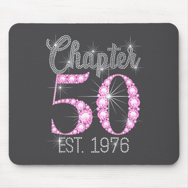 Chapter 50 Est 1976 Happy 50th Birthday Gift  Mousepad (Vorne)