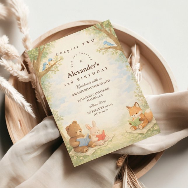 Chapter Two Little Reader Birthday Einladung (Von Creator hochgeladen)