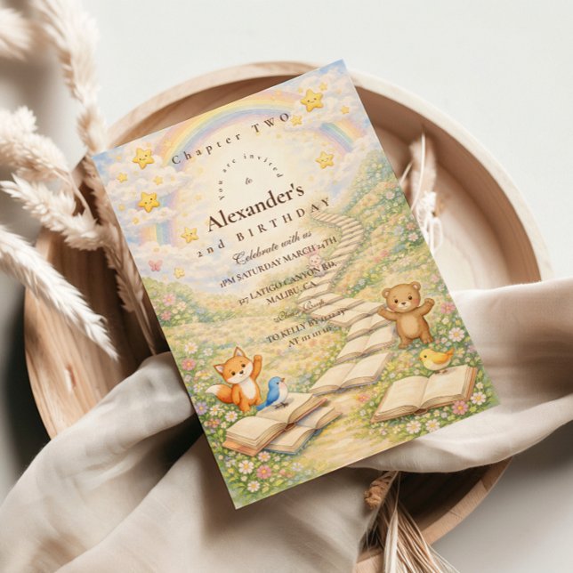 Chapter Two Turning Pages Birthday Einladung (Von Creator hochgeladen)