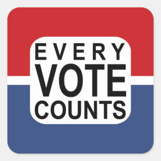Chaque autocollant Vote Counts