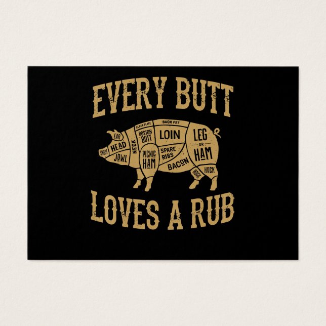 Chaque Beurre Aime Un Bon Rub Drôle Porc BBQ (Devant)