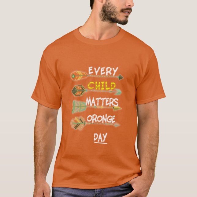 Chaque enfant a son T-shirt orange indigène (Devant)