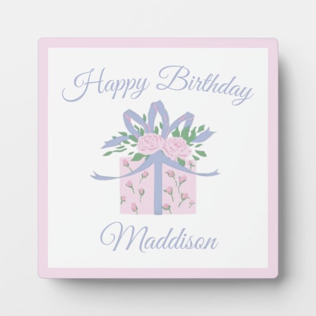Chaque jour est un cadeau Anniversaire Plaque avec (Devant)