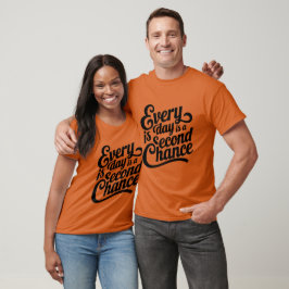Chaque jour est une chance - T-shirt d'art mathéma