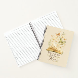 Chaque livre vous libère Carnet papillon de livr