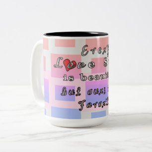 Chaque Love Story est belle tasse de café