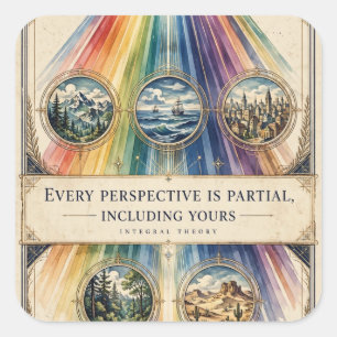Chaque perspective est partielle — Autocollant Int