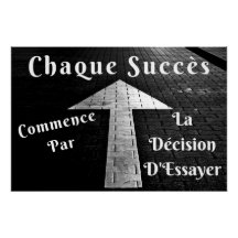 "Chaque Succès" Affiche Murale Citation Positive