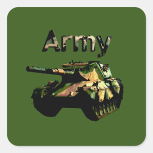 Char d'armée en kaki vert, Stickers