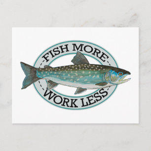 Char Fishing Postkarte