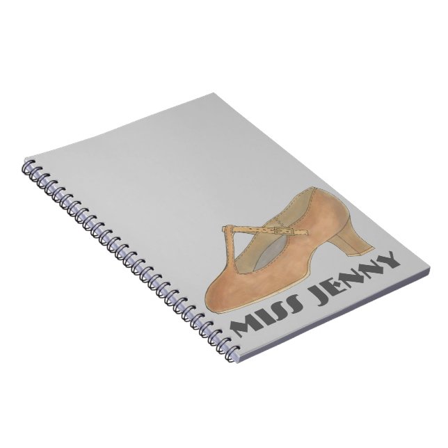 Character Shoe Dancer Dance Teacher Gift Notebook Notizblock (Rechte Seite)