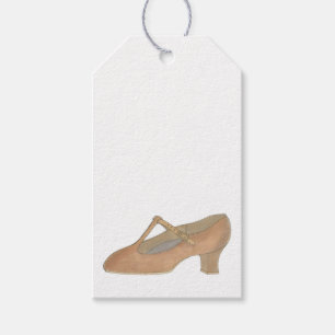 Charakter Tan T-Strap Dance Shoe Geburtstagsparty Geschenkanhänger