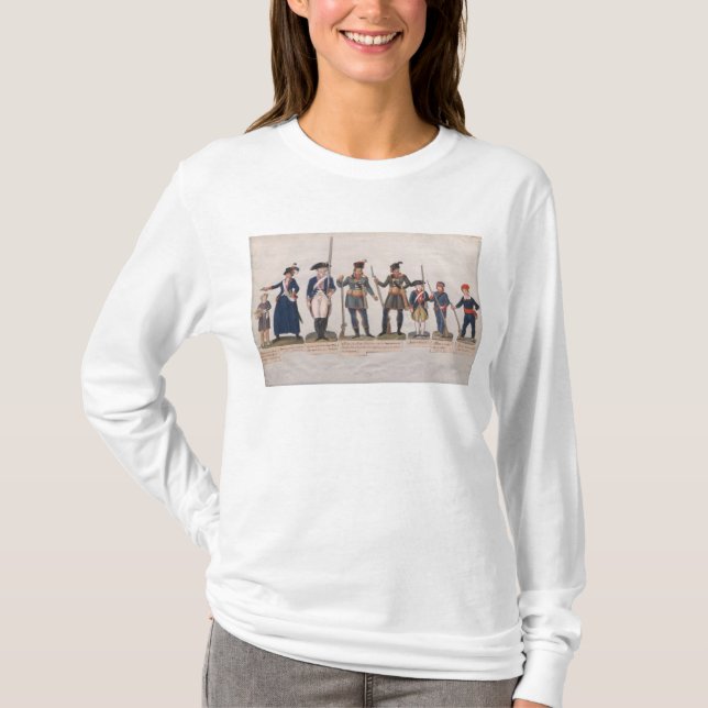 Charaktere der Französischen Revolution T-Shirt (Vorderseite)