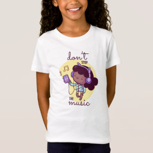 Charaktere Girl Music Headphones T-Shirt