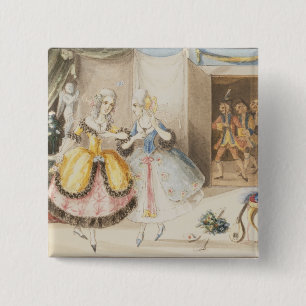 Charaktere von "Cosi Fan tutte" durch Mozart, 1840 Button