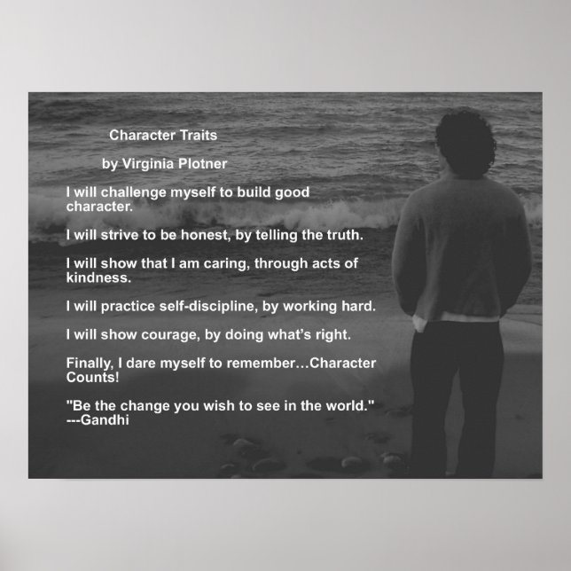 Charaktereigenschaften von Virginia Plotner Poster (Vorne)