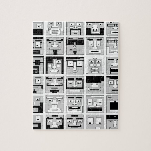 Charakterentwurf des Pixel-8bit (Vertikal)
