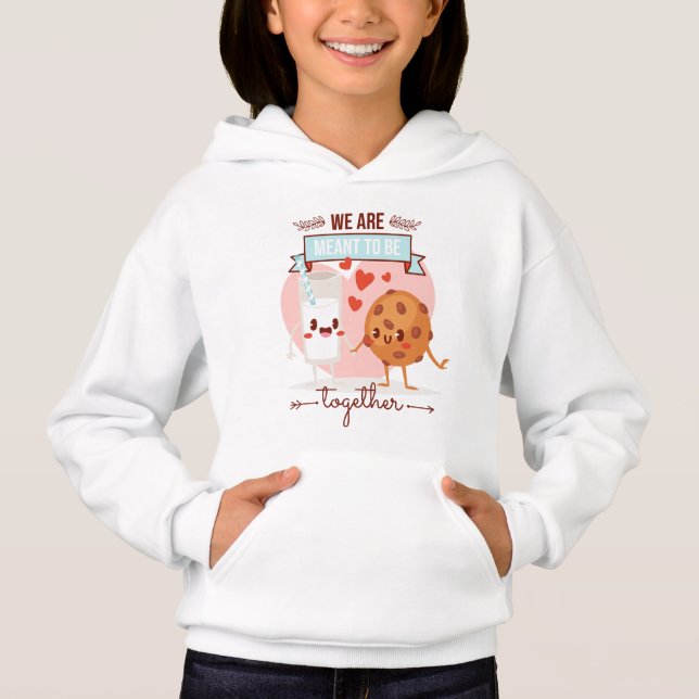 Charakterische Cookie Milch Liebe Match Kinder Nie Hoodie (Vorderseite)