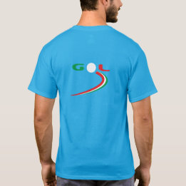 Charakteristischer Tricolor spielerischer Italieni T-Shirt
