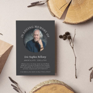 Charbon Élégant En Faire-part Mémoire Amoureuse