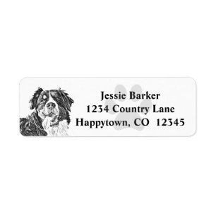 Charcoal Bernese Mountain Hund Rückgabeadresse