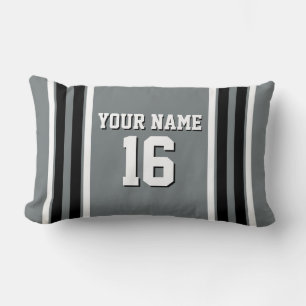 Charcoal Black Whit Team Jersey Name Lendenkissen