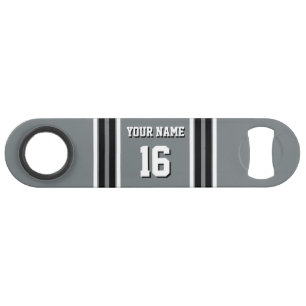 Charcoal Black Wht Team Jersey Numéro personnalisé