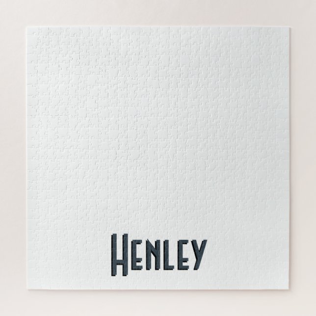 Charcoal Gray 3D Minimalistisch Modern Name (Vertikal)