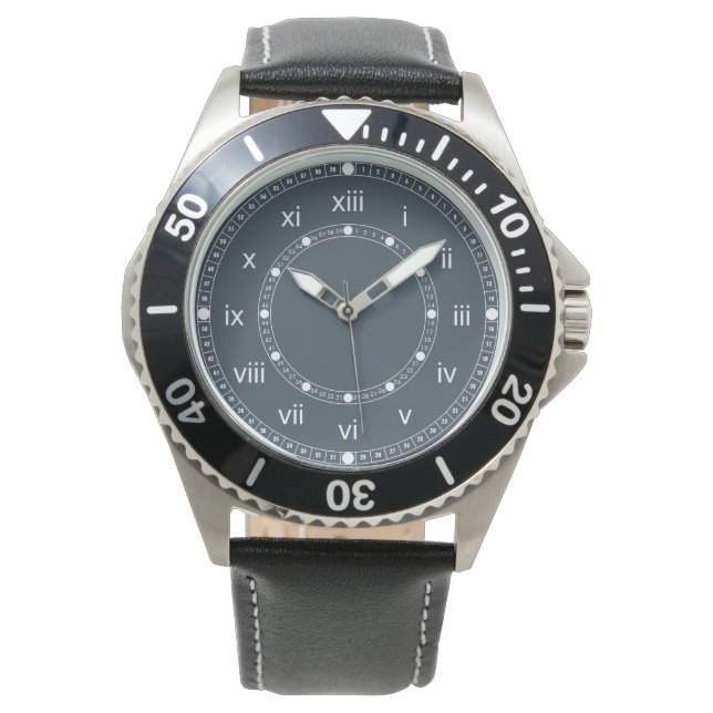 Charcoal Gray Armbanduhr (Vorderseite)