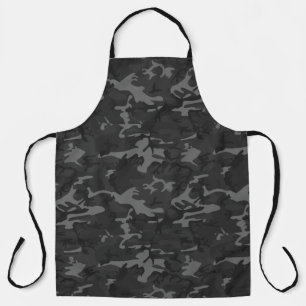 Charcoal Gray Camouflage Schürze
