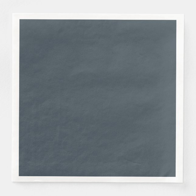 Charcoal Gray Dinner Paper Napkin Serviette (Vorderseite)