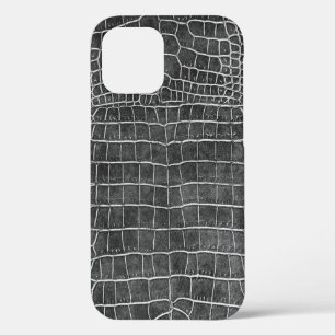 Charcoal Gray Imitats Krokodile Leder Case-Mate iPhone Hülle