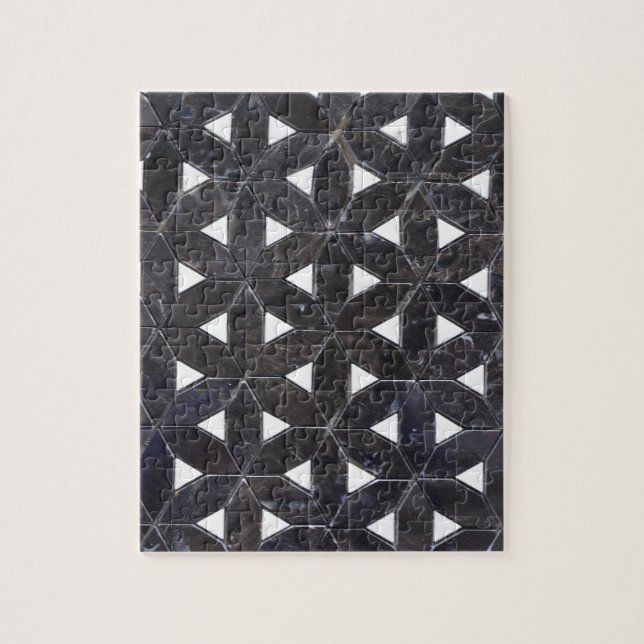 Charcoal Gray Mosaic | Blume des Lebensverlaufs (Vertikal)