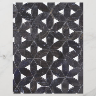 Charcoal Gray Mosaic Blume des Lebensverlaufs