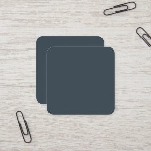 Charcoal Gray Square Business Card Quadratische Visitenkarte