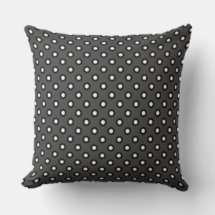 Charcoal Grey Dotty Sofa Cushion Kissen