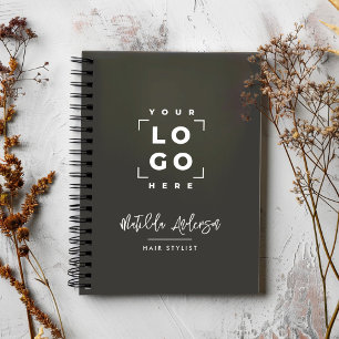 Charcoal grey élégant moderne girly prix QR code