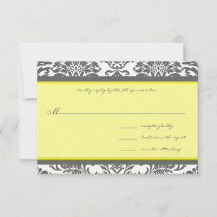 Charcoal Grey & Mariage Jaune RSVP