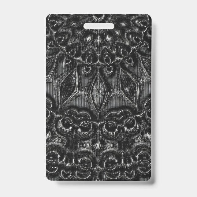 Charcoal Mandala  Badge Ausweis (Vorderseite)