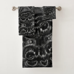 Charcoal Mandala Badhandtuch Set