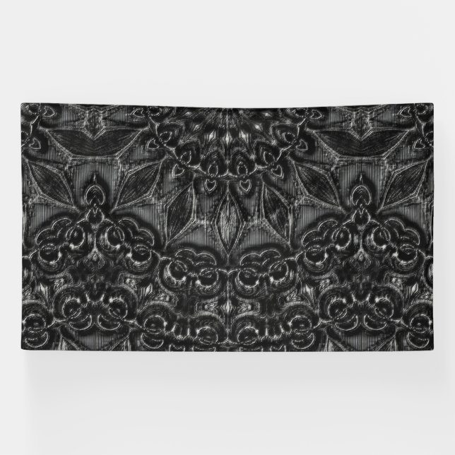 Charcoal Mandala Banner (Horizontal)