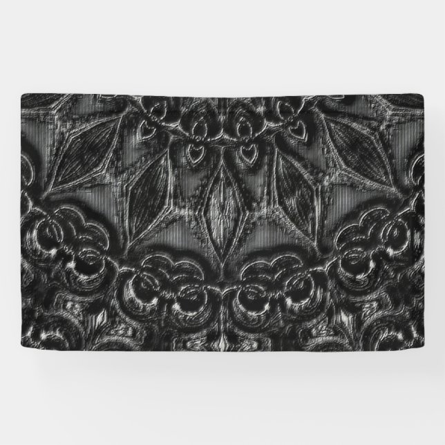 Charcoal Mandala Banner (Horizontal)
