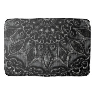 Charcoal Mandala Bath Mat Badematte