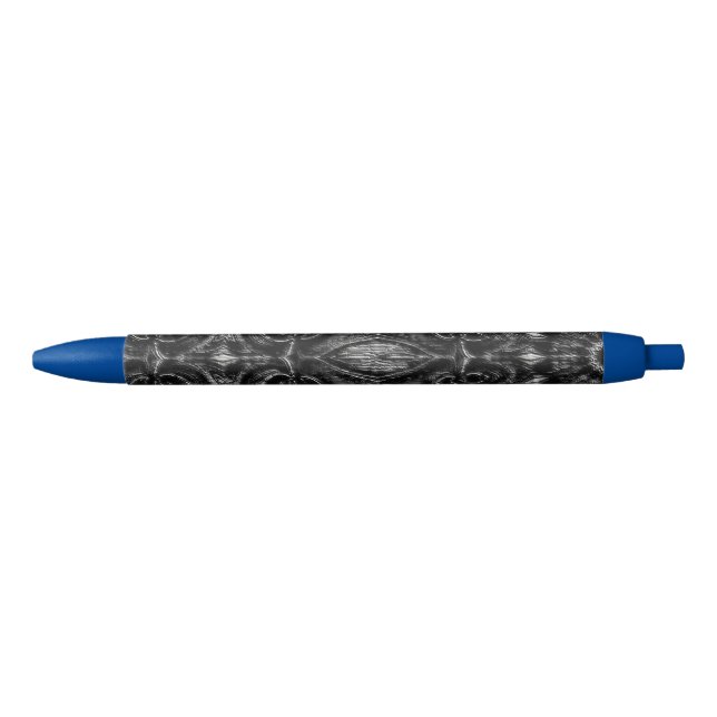 Charcoal Mandala Black Ink Pen Kugelschreiber (Vorderseite)
