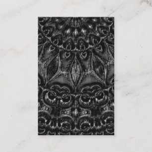 Charcoal Mandala Business Card Visitenkarte