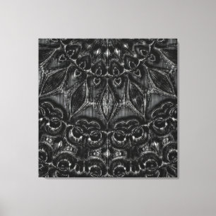 Charcoal Mandala Canvas Print Leinwanddruck